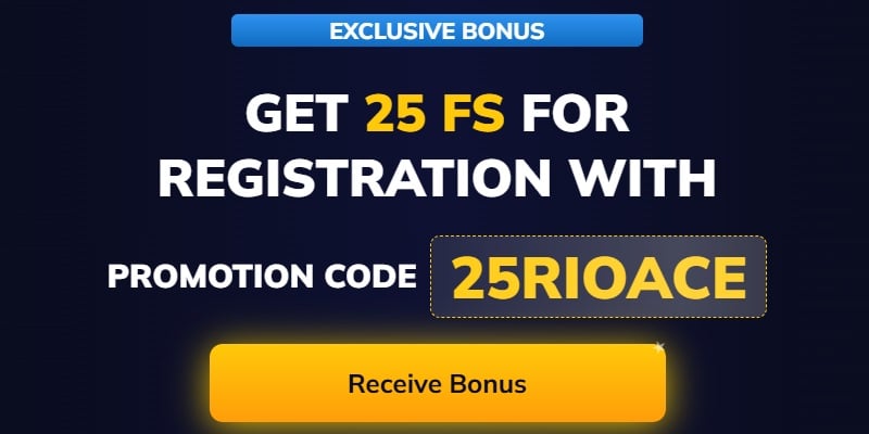 RioAce 25 Free Spins No Deposit Bonus