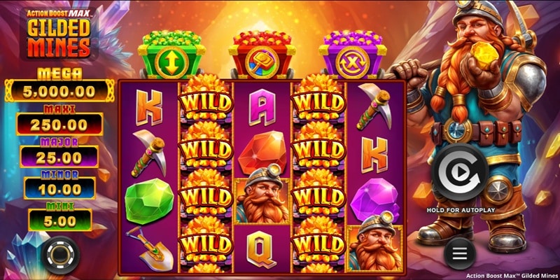 Action Boost Max Gilded Mines by Spinplay