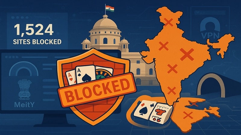 1,524 gambling sites blocked in India