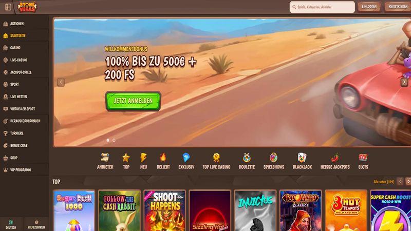 StoneVegas Casino Test