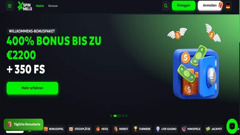 SpinMills Casino Test