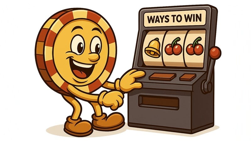 Ways to Win Online Slot and Pokie Demos & Guide-800×450 800x450 Image of the Casinoplusbonus mascot playing a Ways to Win Online Slot