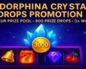 Endorphina Crystal Drops promo with €40,000 prize pool and 0x wagering