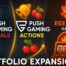 Push Gaming announces new portfolio categories with Originals, Actions, and Reel Hot Games logos