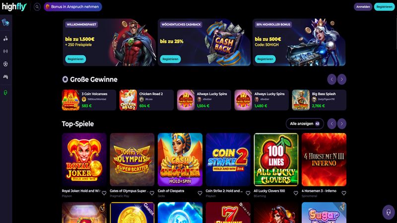 HighFly Casino Test
