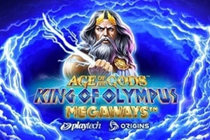 Age of the Gods King of Olympus Megaways slot demo featuring Zeus and Greek mythology theme