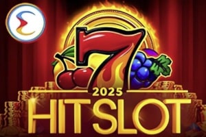 Play 2025 Hit Slot Demo by Endorphina Endorphina 2025 Hit Slot game demo showing classic fruit symbols and lucky seven on gold coin background