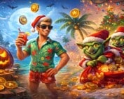 Promotional illustration featuring Halloween ghosts, Latin dancers, a festive tourist and a mischievous Christmas goblin, representing Betsoft’s Q4 2025 slot game roadmap.