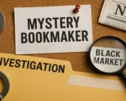 Investigation concept showing mystery UK bookmaker linked to offshore gambling inquiry