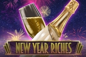 New Year Riches Slot Game | Play’n GO – New Year Slots New Year Riches slot game showing champagne bottles, glasses, and fireworks celebration theme - Play’n GO