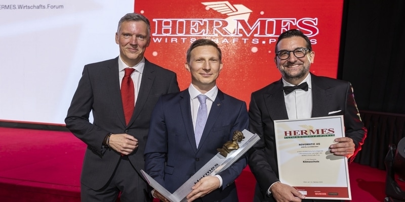 Novomatic bekommt den Hermes Klimaschutzpreis.