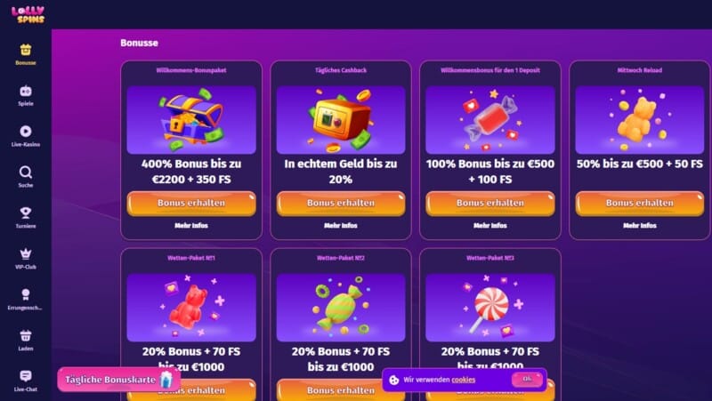 Lollyspins Casino Test