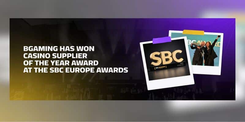 BGaming erh&auml;lt den SBC Award als Casino-Lieferant des Jahres.