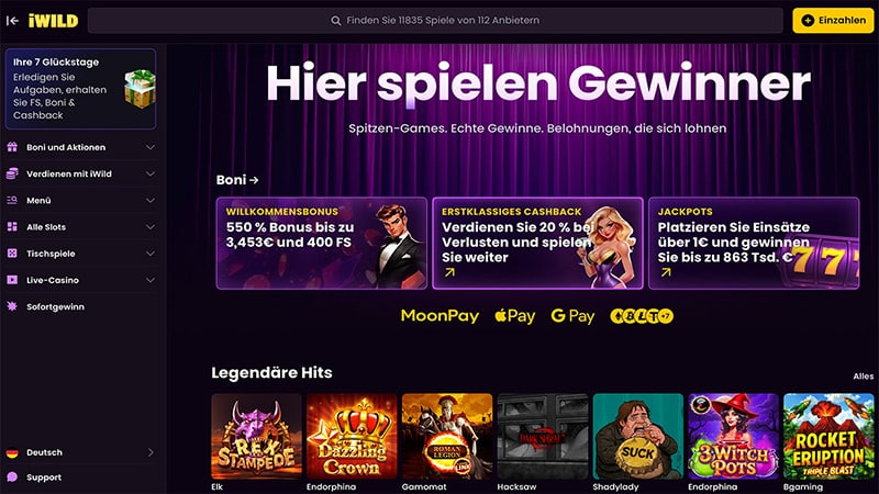 iWildCasino Test und Bonus