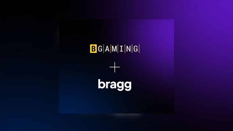 Logos von BGaming und der Bragg Gaming Group.