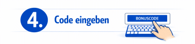 Bonus Code eingeben