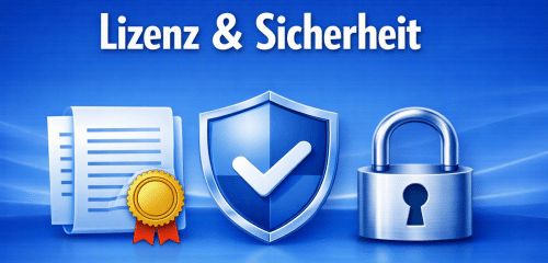Lizenz und Sicherheit Lizenz & Sicherheit Logo