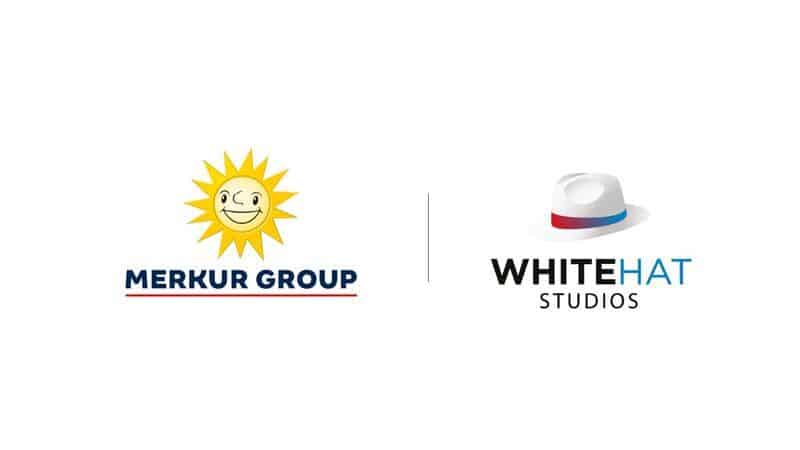 Logos der Merkur Group und White Hat Studios