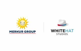 Logos der Merkur Group und White Hat Studios