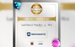 Novomatic präsentiert Nominierung bei den Global Gaming Awards Americas 2026.