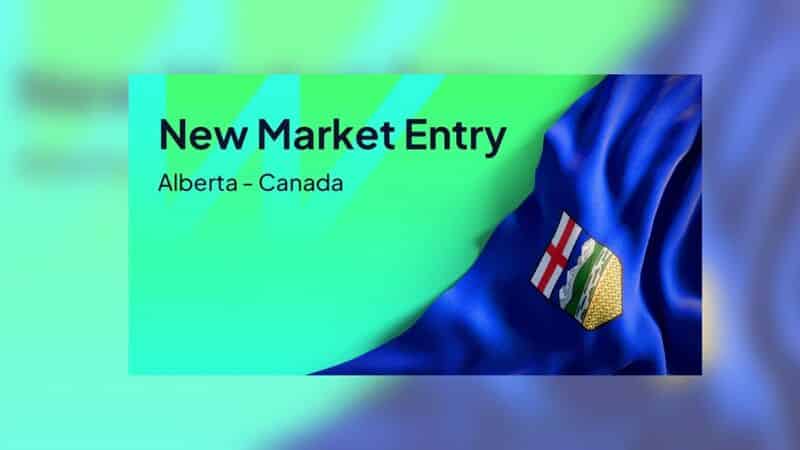 Wazdan k&uuml;ndigt den Eintritt in Alberta an.