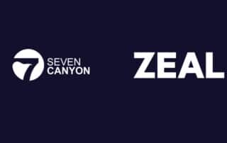 Logos von ZEAL und Seven Canyon