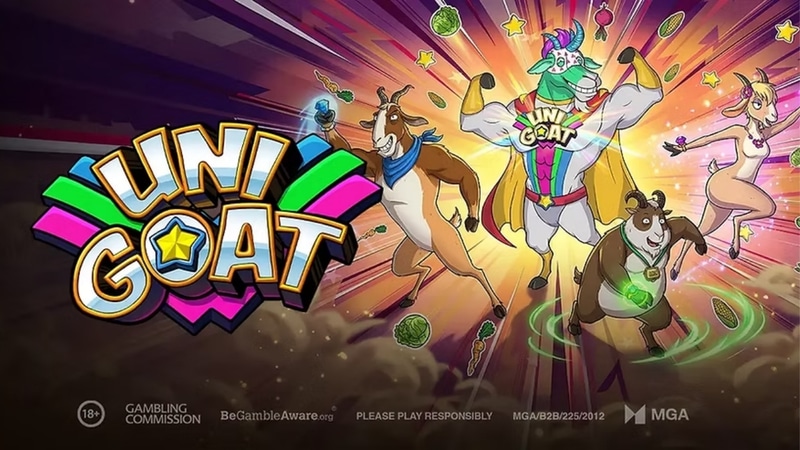Titelbild des Play&rsquo;n GO Unigoat Spielautomaten.