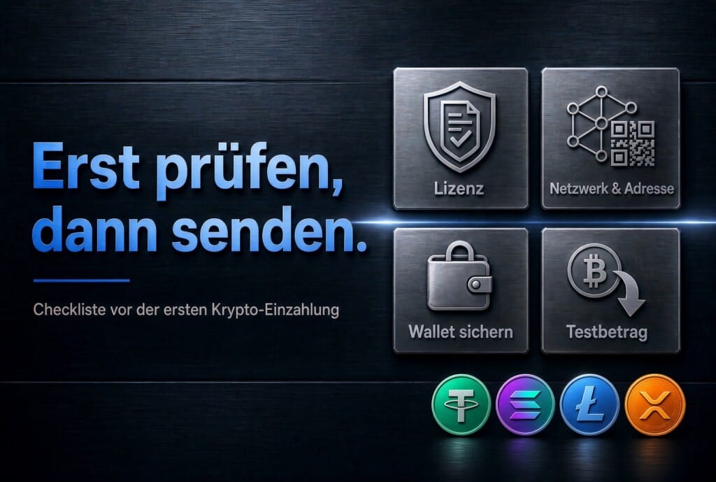 Infobild: Krypto-Zahlungen Checkliste