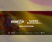 Logo von Play’n GO und CasinoBarcelona.es kündigen Partnerschaft in Spanien an.