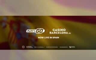 Logo von Play’n GO und CasinoBarcelona.es kündigen Partnerschaft in Spanien an.