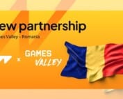 Darstellung der neuen Partnerschaft zwischen Wazdan und Games Valley mit beiden Logos.