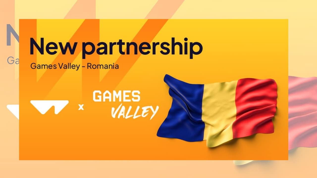 Darstellung der neuen Partnerschaft zwischen Wazdan und Games Valley mit beiden Logos.