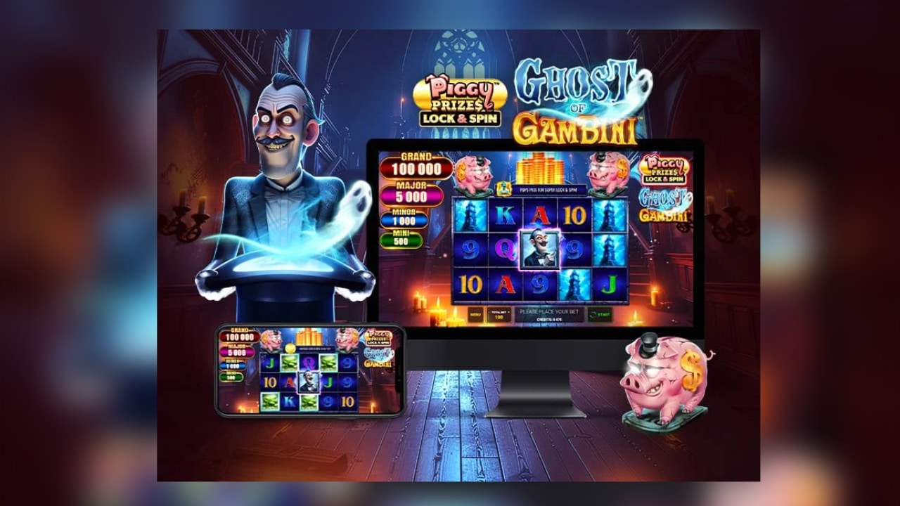 Desktop- und Mobiledarstellung von Piggy Prizes Ghost of Gambini