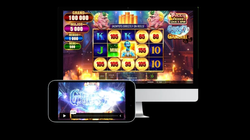 Piggy Prizes Ghost of Gambini Greentube veröffentlicht einen neuen Halloween-Slot.