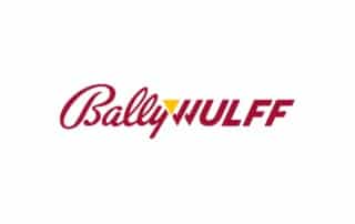 Bally Wulff Logo auf weißem Hintergrund.
