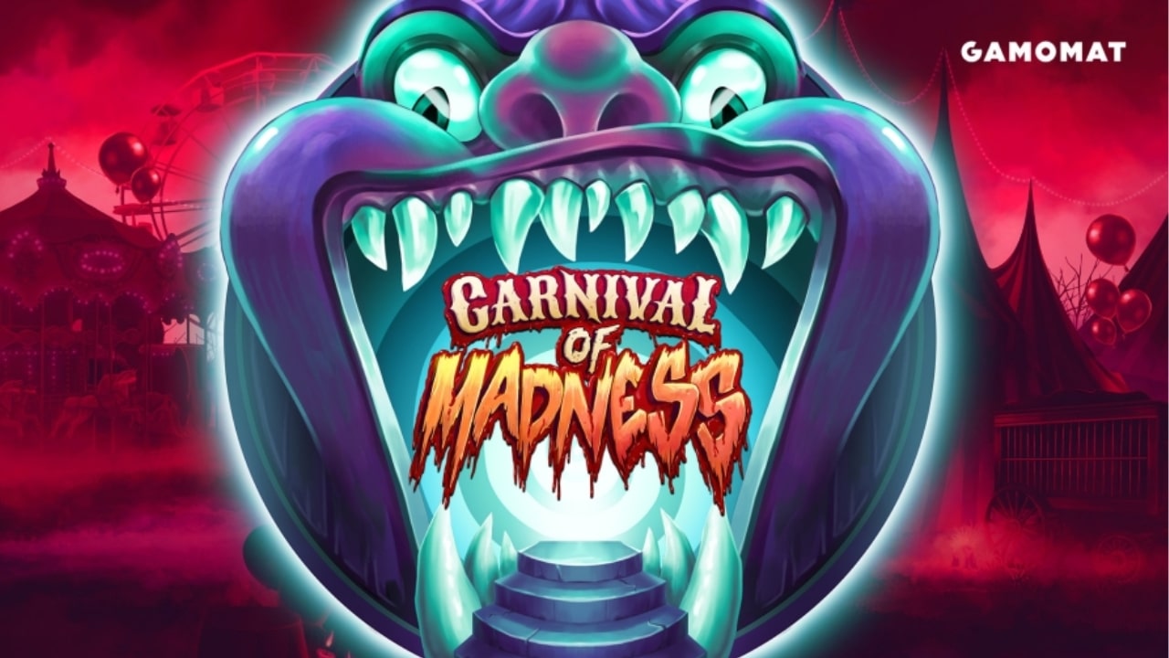 Carnival of Madness von Gamomat mit Horror-Monster und Slot-Logo.