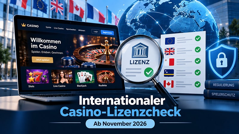 Internationaler Casino Lizenzcheck ab November 2026 angek&uuml;ndigt