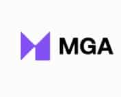 Logo der Malta Gaming Authority auf grauem Hintergrund.