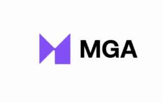Logo der Malta Gaming Authority auf grauem Hintergrund.