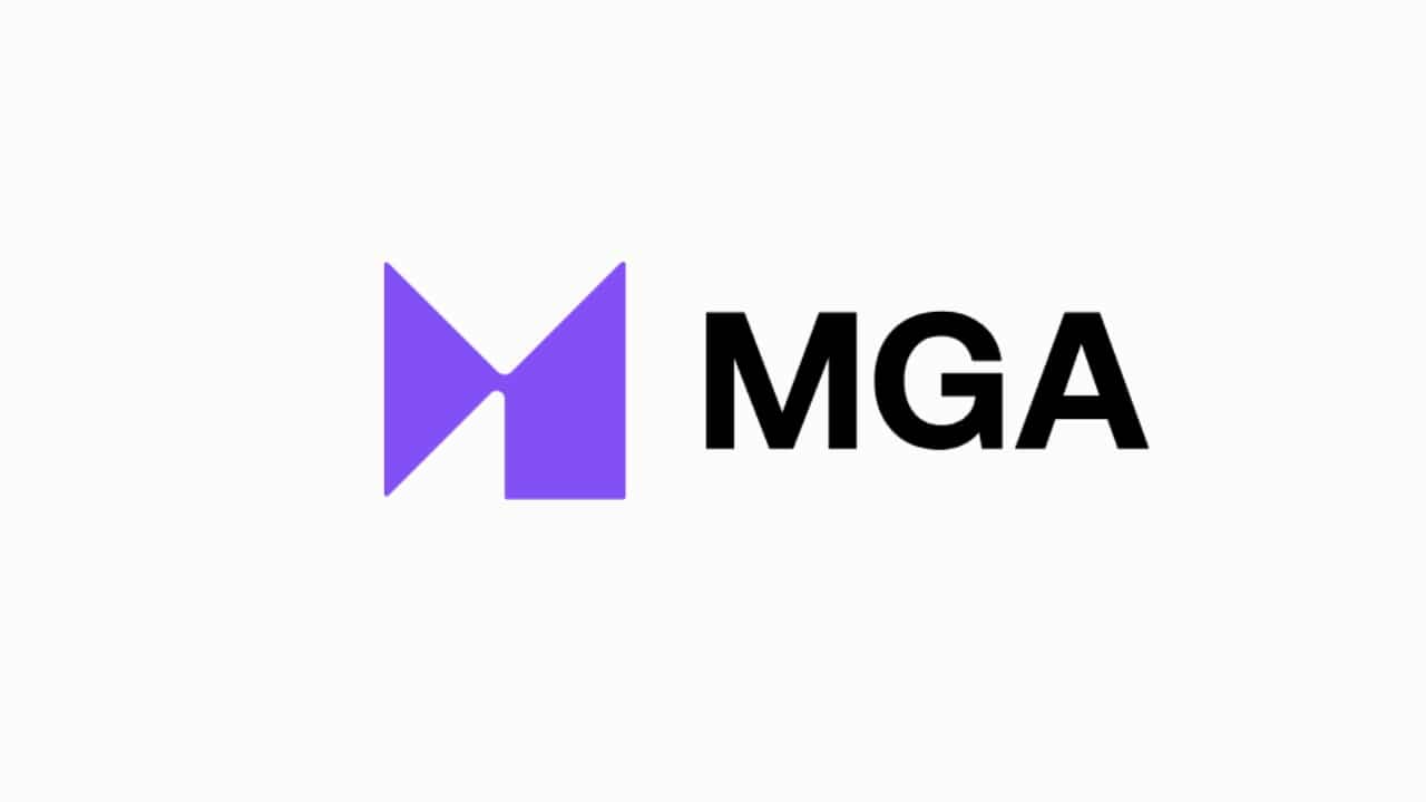 Logo der Malta Gaming Authority auf grauem Hintergrund.